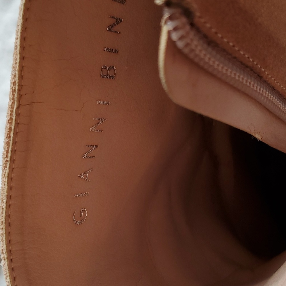 Like New Gianni Bini Pink Suede Boots Lug Soles, in Size 9 Medium - Picture 5 of 5